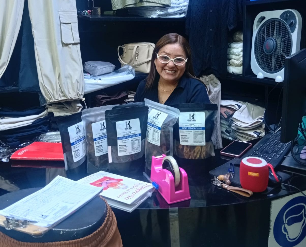 Mariela con Luna y Sky